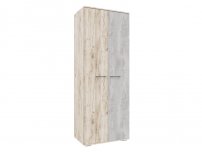 Шкаф 2-х дверный Бостон ШК-800 дуб крафт серый-бетонный камень